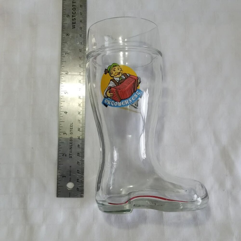 Boot-shaped glass beer mug, often referred to as “Das Boot.”